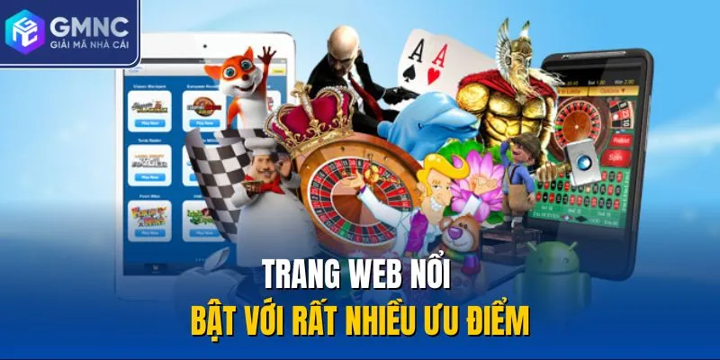 Trang web nổi bật với rất nhiều ưu điểm